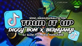 DJ  TRUN IT UP X DIGGY BOM X BERNYANYI  SLOW FULL BASS MANGKANE [upl. by Ettolrahc]