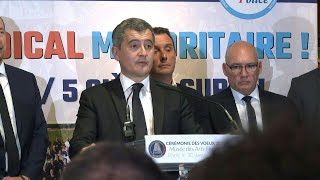 JO2024  jusquà 1900 euros de prime pour les policiers et les gendarmes Darmanin  AFP Extrait [upl. by Yoccm769]