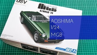 Aoshima 124 MGB 1974 056868 Review [upl. by Aikat]