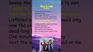 Coldplay  Viva La Vida Lyrics shorts [upl. by Durer]