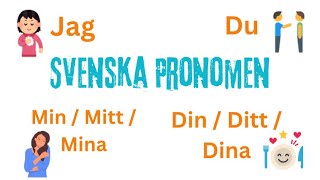 Svenska Pronomen Svensk Grammatik [upl. by Cally]