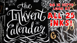 Inkvent Black ALL INKS  ink advent calendar review [upl. by Arrej589]