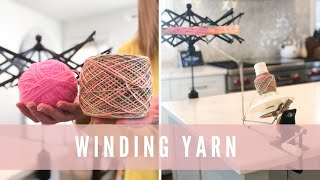 Two Ways to Wind Yarn  With a Yarn Swift and Ball Winder and Without [upl. by Casta772]