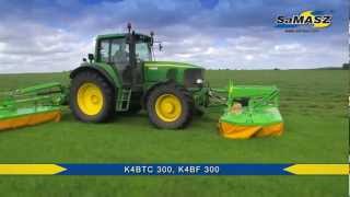 SaMASZ K4BTC 300 Rear 4drum mowers  K4BF 300 Front drum mowers  kosiarki bębnowe [upl. by Hole]