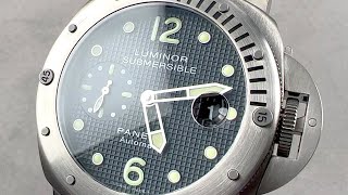 Panerai Luminor Submersible PAM 25 Panerai Watch Review [upl. by Debbie166]