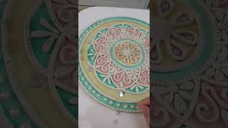 I Tried Lippan Art the DIY Craft Trend from India shortvideo viralshorts trending [upl. by Hsirt569]