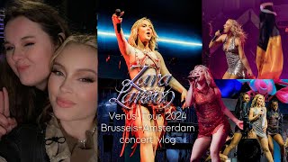 Zara Larsson venus tour  brussel  amsterdam concert vlog 2024 [upl. by Rodavlas181]