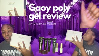 Vlogmas 002 Poly gel review Gaoy poly gel kit [upl. by Mir380]