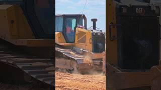 D6 caterpillar dozer pushing a lot of dirt in Texas caterpillar crawlerdozers dozer [upl. by Mehelhteb63]