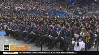 Graduation ceremonies begin at UCLA [upl. by Ayanal]