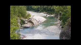 Fiume Trebbia  Spiaggia Pianellette di Ponte Organasco [upl. by Yblok]