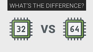 32bit vs 64bit CPU  Explained [upl. by Assirec640]