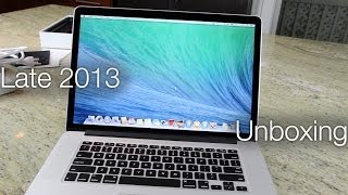 New Retina MacBook Pro Unboxing 15 Inch and Review Late 2013 [upl. by Notrab802]