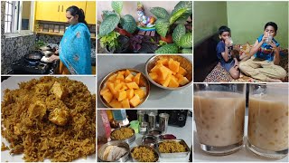 Diml Indian housewife morning 6am lunch box routinepalak paneer pulavsummer spl suburdan dirnk [upl. by Yahsat814]