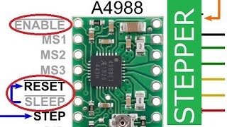 🚩A4988 Driver Tutorial How to Use ENABLE SLEEP and RESET Pins for Stepper Motor Control [upl. by Maroney]