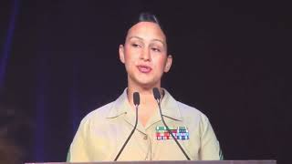 Mooseheart Graduate Gunnery Sergeant Nicholson  2024 Convention Speech [upl. by Ahsikam]