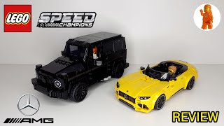 LEGO Speed Champions MercedesAMG G 63 amp MercedesAMG SL 63 76924 review [upl. by Amabel]