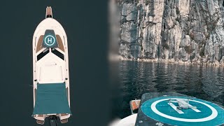 How to Build a DIY Drone Landing Pad for DJI Drones  Marine  Boat Installation [upl. by Neelloj]