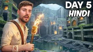 7 Days Exploring An Underground City in Hindi  MrBeast [upl. by Anile906]