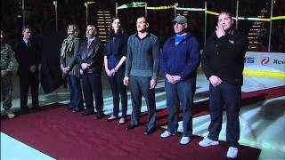 Derek Boogaard Tribute Ceremony  Minnesota Wild  11272011 HD [upl. by Gairc456]