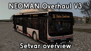 NEOMAN Overhaul V3  Setvar Overview [upl. by Ehcropal]