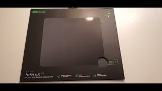 UNBOXING NEW RAZER SPHEX V3 ULTRA THIN GAMING MOUSE MATSize LARGE [upl. by Kcered595]