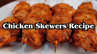 Chicken Skewers Recipe  Homemade Chicken Skewers  How to Make Chicken Skewers  Restaurant Cafe [upl. by Nagard358]