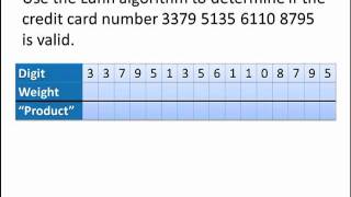 Math for Liberal Studies The Luhn Algorithm [upl. by Jala103]