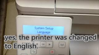 how to change language paper size HP LaserJet Pro MFP M130nw [upl. by Zetrok]