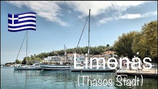 Limenas 2023 Thassos City Greece In 4K 60Fps [upl. by Atnoled]