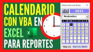 CALENDARIO con VBA 📆 en Excel ✅ Date Picker 2024 [upl. by Llered]