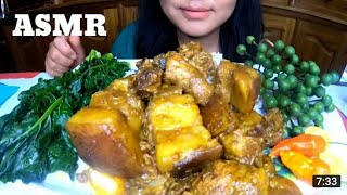 EATING PORK CURRY  MANIPURI MUKBANG [upl. by Riki]