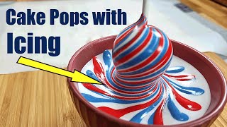 How to coat Cake pops with icingSimple Cake pops Recipe [upl. by Lewse62]