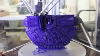 Delta printer  Delta WASP 4070  Millennium Falcon 1 [upl. by Airad]