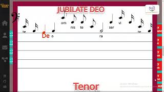 JUBILATE DEO  Tenor [upl. by Neuberger]