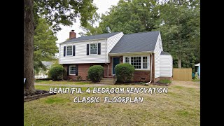 RENOVATED 4 BDRM Chesterfield VA Home for Sale 329K [upl. by Alessandro436]