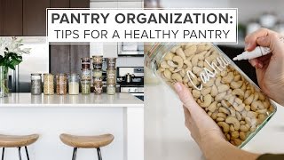 PANTRY ORGANIZATION IDEAS  tips for a healthy pantry [upl. by Drake620]