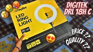 My New Ring Light 🤩  Digitek DRL 18H C 🤑  Review 🔥 [upl. by Briney]