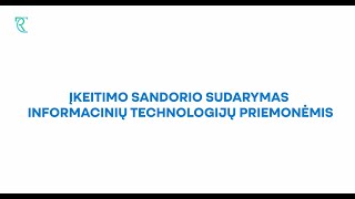 Registrų centro klientų savitarna įkeitimo sandorio sudarymas informacinių technologijų priemonėmis [upl. by Carilla]