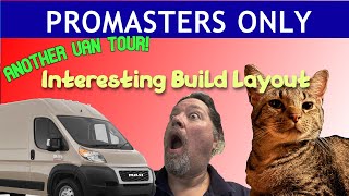 Van Tour Promaster Expediter with an interesting layout Van Life Build ideas Quality Timewasting [upl. by Odnalor]