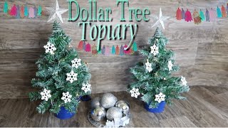 Dollar Tree DIY Christmas Topiary [upl. by Amos]