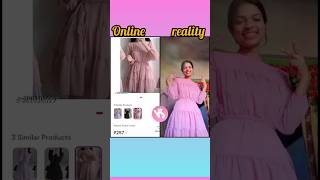 meesho one piece dress reviewonline vs reality meeshoreviewfashion [upl. by Barry]