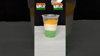 plastic glass India🇮🇳🇮🇳 colouryoutubeshorts nationalflag viralvideo [upl. by Adnarim]