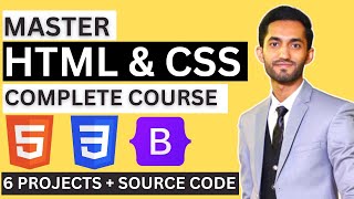 MASTER HTML amp CSS COMPLETE COURSE  Beginner to PRO  6 HTML and CSS PROJECTS [upl. by Yevol814]