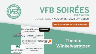 VFB Soirée Thema Winkelvastgoed met Comeos Ascencio Vastned Belgium en Wereldhave Belgium [upl. by Kemeny226]