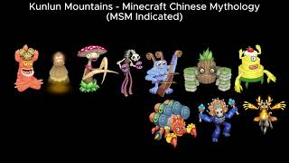 Kunlun Mountains  Minecraft Chinese Mythology MSM Indicated [upl. by Ahseinaj990]