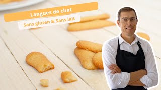 Langues de chat sans gluten  Recette facile et rapide [upl. by Lydell]