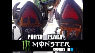 PORTA PLACAS PARA MOTO UNIVERSAL [upl. by Tecla586]