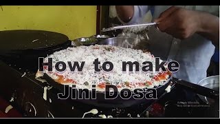 Jini Dosa Recipe  Mumbai Street Food  Best Dosa In Mumbai [upl. by Lynden]