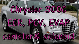 Chrysler C300 emissions PCV EVAP canister amp purge EGR valve locations [upl. by Asiela888]